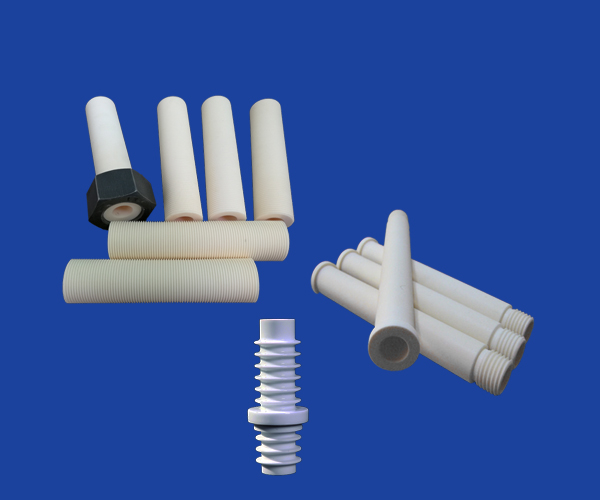 Threaded Ceramic Tube