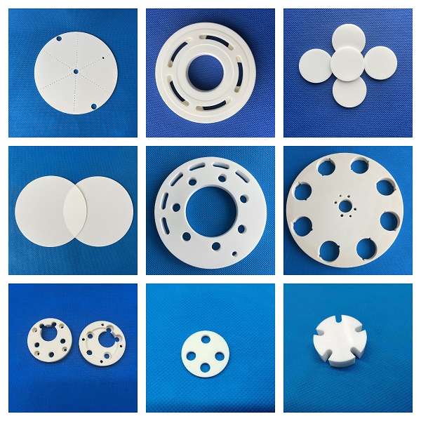 alumina and zirconia ceramic discs round plates made by Mingrui Ceramic