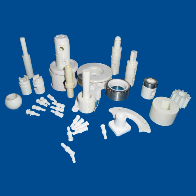 Ceramic tube parts for fitting adapter sockets