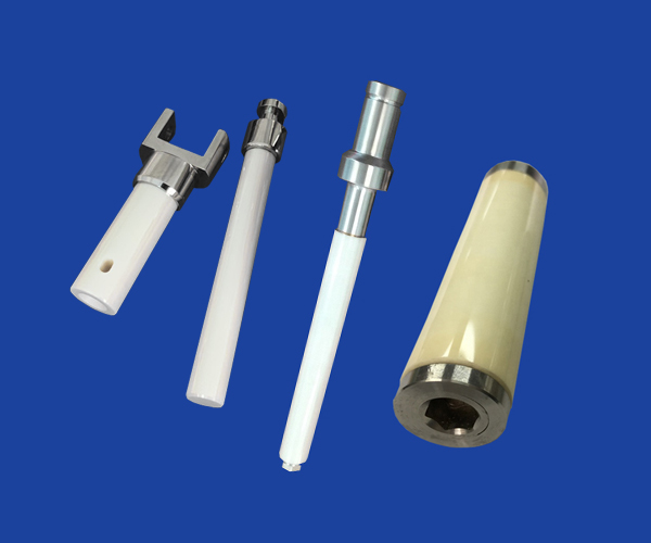 Alumina ceramic plunger 99% to 99.99% Al2O3 purity alumina plungers