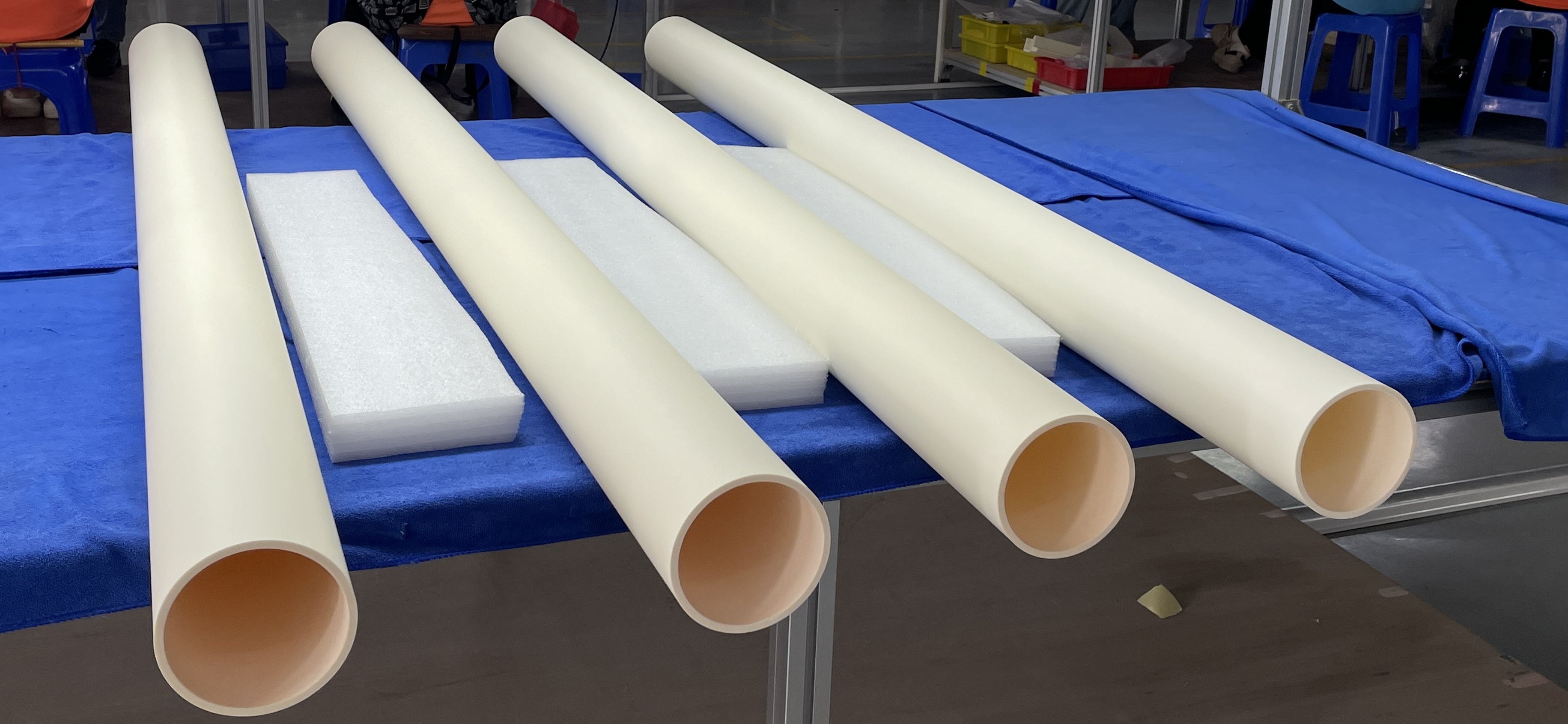 Alumina ceramic tubes for furnaces produced by Mingrui Ceramics